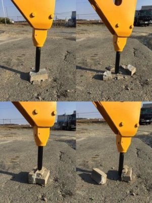 ลายหัวเจาะ แมคโค CAT เก่านอกสวย