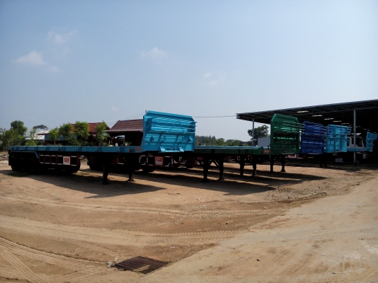 มีหางพื้นเรียบ ยาว 12.50 เมตร กว้าง 2.50 เมตร สภาพใหม่ คิงพิน ถึงเพลาหน้า 8 เมตร ช่วงล้อ 9.40 มเตร คัชซี 400-450 เมตร เพลา หน้าตัด 150 มิล MAG ขาช้าง JOST ใหม่ๆพร้อมทะเบียน มีหลายหางสนใจติดต่อ