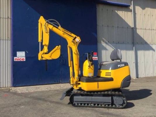 รถแมคโค KOMATSU PC03-2F เก่านอกสวยพร้อมใช้ รถแมคโค KOMATSU PC03-2F เก่านอกสวยพร้อมใช้
