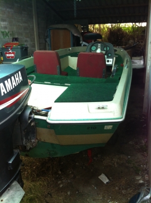 ขายเรือเบส16ฟุตเครื่อง55แรงมีทริมไฟฟ้า