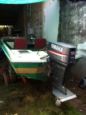 ขายเรือเบส16ฟุตเครื่อง55แรงมีทริมไฟฟ้า