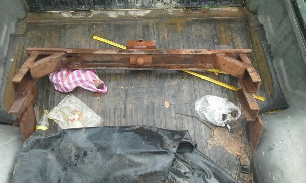 KUBOTA หางลากรถเกี่ยว รถไถ ยาว 4.3 กว้าง 2.4 ม. ยางสวยพร้อมใช้ครับ