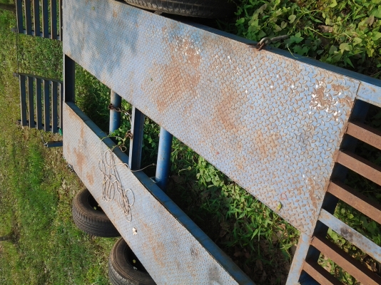 KUBOTA หางลากรถเกี่ยว รถไถ ยาว 4.3 กว้าง 2.4 ม. ยางสวยพร้อมใช้ครับ