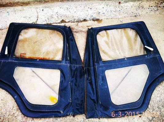 ผ้าใบพร้อมโครงเหล็ก ประตู ครบชุด  best top dualmatic  colorado usa  จิ๊ปมิตซู j53-j59