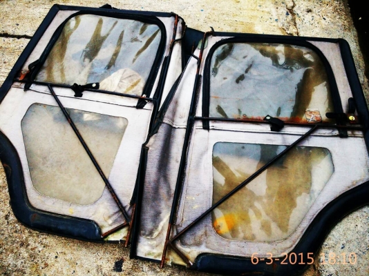 ผ้าใบพร้อมโครงเหล็ก ประตู ครบชุด  best top dualmatic  colorado usa  จิ๊ปมิตซู j53-j59