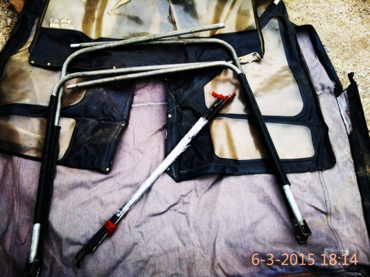 ผ้าใบพร้อมโครงเหล็ก ประตู ครบชุด  best top dualmatic  colorado usa  จิ๊ปมิตซู j53-j59