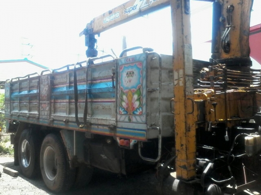 10ล้อRocky195 ติดเครนTADANO SuperZ300 ท้องปลิง 3ตัน3ปลอก