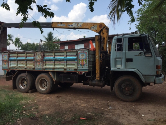 10ล้อRocky195 ติดเครนTADANO SuperZ300 ท้องปลิง 3ตัน3ปลอก