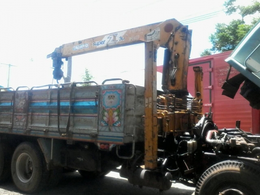 10ล้อRocky195 ติดเครนTADANO SuperZ300 ท้องปลิง 3ตัน3ปลอก