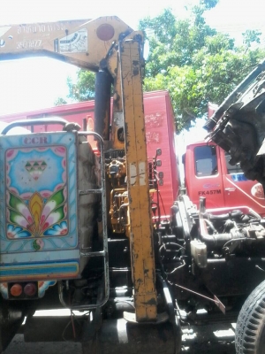 10ล้อRocky195 ติดเครนTADANO SuperZ300 ท้องปลิง 3ตัน3ปลอก