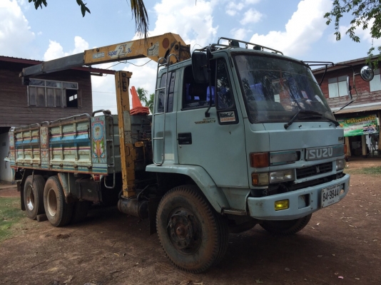 10ล้อRocky195 ติดเครนTADANO SuperZ300 ท้องปลิง 3ตัน3ปลอก