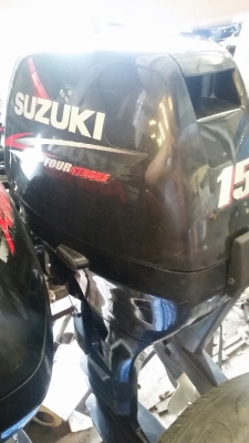 Suzuki 15HP 4 stroke สตาร์ทไฟฟ้า รุ่นใหม่ นำเข้า