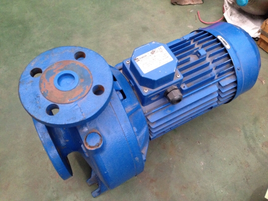 ขายปั้มน้ำหอยโข่ง Ebara 5.5HP. 2800rpm. 380V ใบพัดทองเหลือง สภาพสวยมาก วิ่งนิ่มเดิมๆ พร้อมใช้งาน