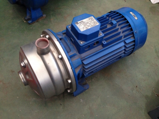 ขายปั้มน้ำหอยโข่งหัวสแตนเลส Ebara 5HP. 2800rpm. 380V ใบพัด 2 ชั้น สภาพสวยมาก วิ่งนิ่มเดิมๆ พร้อมใช้งาน