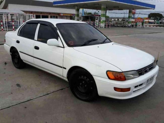 oyota collora ปี 95 เกียร์ M/T ขับสนุก ติดแก๊ส lpg ประหยัดสุดๆ เครื่องดี ช่วงล่างเงียบ ไม่มีปัญหาความร้อน เลี้ยวสุดไม่ดัง ภายในหุ้มใหม่ สะอาดเรียบร้อย เซ็นทรัลล็อค ยางขอบ 15" Bridgestone turanza ดอกเต็มๆใช้อีกยาว ขับทางไกลสบาย  ปลายท่อ Js สีสวย แต่งพ