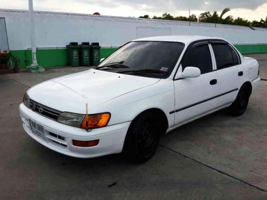 oyota collora ปี 95 เกียร์ M/T ขับสนุก ติดแก๊ส lpg ประหยัดสุดๆ เครื่องดี ช่วงล่างเงียบ ไม่มีปัญหาความร้อน เลี้ยวสุดไม่ดัง ภายในหุ้มใหม่ สะอาดเรียบร้อย เซ็นทรัลล็อค ยางขอบ 15" Bridgestone turanza ดอกเต็มๆใช้อีกยาว ขับทางไกลสบาย  ปลายท่อ Js สีสวย แต่งพ