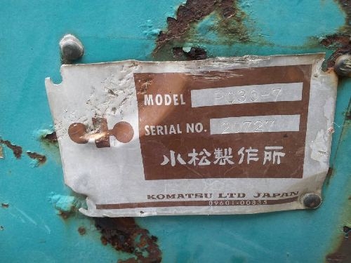 PC30-7 # 20727 : รถขุด komatsu รถนอก นำเข้า T.0813062283