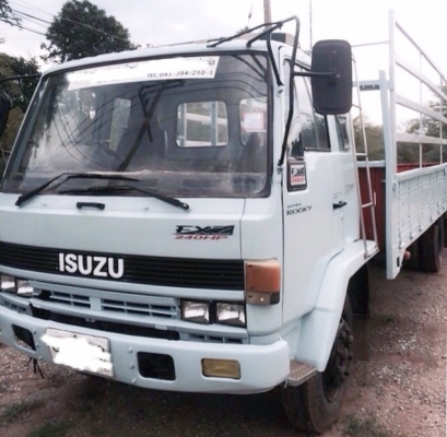 ISUZU ROCKY FSR 165 HP 6BD1 รถบรรทุกหกล้อ กระบะคอกเหล็กความยาว 7.20 เมตรสภาพดีพร้อมบรรทุกได้เลย เครื่องยนต์แรงดีเดิมๆไม่มีเยิ้ม ภายในเก๋งคอนโซนสวยครบ พวงมาลัยเพาเวอร์ ระบบเบรคทริ๊ปฟี้ ช่วงล่างใหญ่คัชซีไม่มีแตกบวม ยาง 9.00 ขอบ 20 สภาพดีประมาณ 65\% พร้อมใช้ง