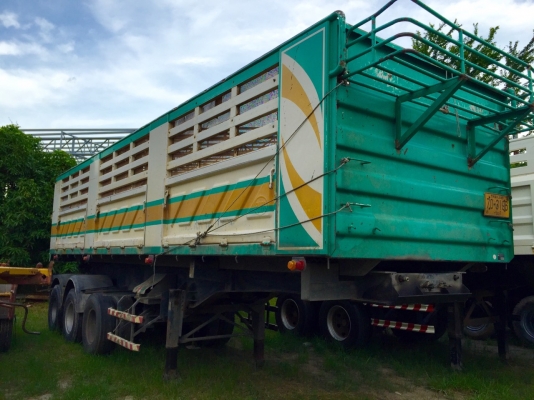 ขายหางเซมิดัมพ์สามมิตร 3 เพลาปี 2551 ยกล้อหลังได้ ราคา 650000