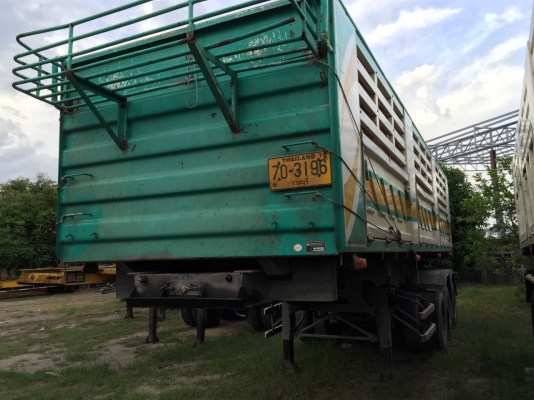 ขายหางเซมิดัมพ์สามมิตร 3 เพลาปี 2551 ยกล้อหลังได้ ราคา 650000