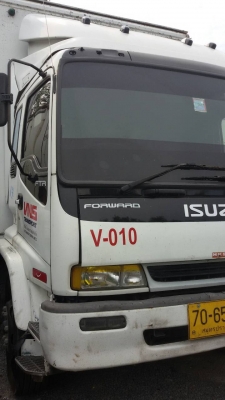 ขายรถบรรทุก 6 ล้อตู้แห้งประตู 10 บานยาว 7.20 เมตร ISUZU DECA 200 แรงม้าติดแก็ส NGV ราคา 550000