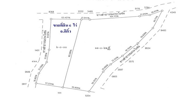 ขายที่ดิน 6 ไร่ ติดถนนคอนกรีต น่าอยู่อาศัย พร้อมด้วยสาธารณูปโภค อ.สีคิ้ว