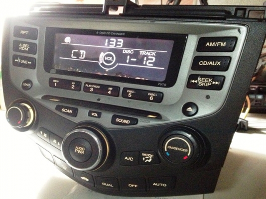 วิทยุCD Honda accord 2003 ปลาวาฬ