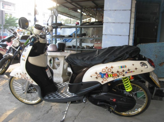 ขาย yamaha fino fashion 2011 แต่งสวย เครื่องเดิม แน่น ราคา 26000 พร้อมโอน หรือแลก รถคลาสสิค เสนอมาคัฟ