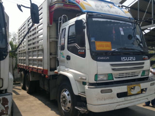 ขายรถ 10 ล้อ 2 เพลา กระบะเหล็กคอกเกษตรไม่ดั้ม  มีระบบลากลูก เดิมเป็นแก๊ส ทำเป็นรถน้ำมันแล้ว ISUZU DECA 270 ยูโรวัน ปี.43 พร้อมใช้ ถังแก๊สถอกออก