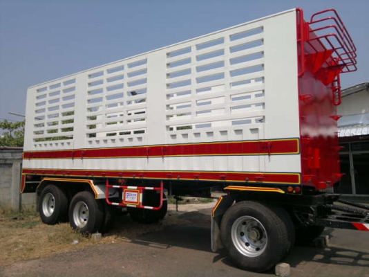 ขายลูกพ่วง 3 เพลา ใหม่แกะกล่องยังไม่ได้ใช้งาน ปี.56 กระบะเหล็กคอกเกษตรไม่ดั้ม ยาว.8.50 สูง.2.40 เมตร อู่.พิรุฬห์ แอสเซมบลี้ย์ สนใจรีบจองด่วน