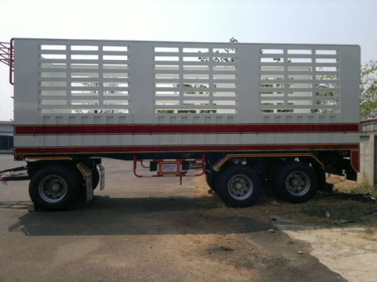 ขายลูกพ่วง 3 เพลา ใหม่แกะกล่องยังไม่ได้ใช้งาน ปี.56 กระบะเหล็กคอกเกษตรไม่ดั้ม ยาว.8.50 สูง.2.40 เมตร อู่.พิรุฬห์ แอสเซมบลี้ย์ สนใจรีบจองด่วน