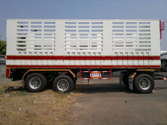 ขายลูกพ่วง 3 เพลา ใหม่แกะกล่องยังไม่ได้ใช้งาน ปี.56 กระบะเหล็กคอกเกษตรไม่ดั้ม ยาว.8.50 สูง.2.40 เมตร อู่.พิรุฬห์ แอสเซมบลี้ย์ สนใจรีบจองด่วน