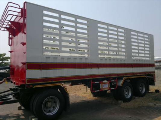 ขายลูกพ่วง 3 เพลา ใหม่แกะกล่องยังไม่ได้ใช้งาน ปี.56 กระบะเหล็กคอกเกษตรไม่ดั้ม ยาว.8.50 สูง.2.40 เมตร อู่.พิรุฬห์ แอสเซมบลี้ย์ สนใจรีบจองด่วน