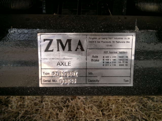 ขายลูกพ่วง 3 เพลา ใหม่แกะกล่องยังไม่ได้ใช้งาน ปี.56 กระบะเหล็กคอกเกษตรไม่ดั้ม ยาว.8.50 สูง.2.40 เมตร อู่.พิรุฬห์ แอสเซมบลี้ย์ สนใจรีบจองด่วน