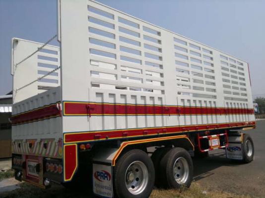 ขายลูกพ่วง 3 เพลา ใหม่แกะกล่องยังไม่ได้ใช้งาน ปี.56 กระบะเหล็กคอกเกษตรไม่ดั้ม ยาว.8.50 สูง.2.40 เมตร อู่.พิรุฬห์ แอสเซมบลี้ย์ สนใจรีบจองด่วน