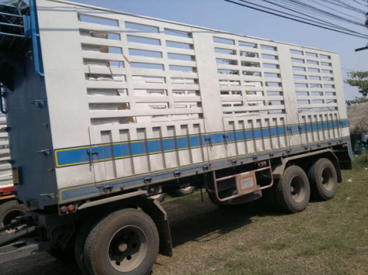 ขายลูกพ่วง 3 เพลา กระบะเหล้กคอกเกษตรไม่ดั้ม ปี.56 ใช้งานแค่เดือนกว่าๆ อู่.พิรุฬ สภาพสวย