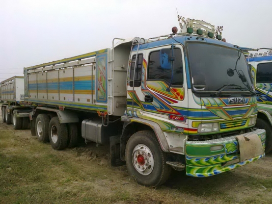 ขายรถพ่วง 22 ล้อ 2 เพลา แม-ลูก กระบะเนียมดั้ม ISUZU DECA 270 ยูโรวัน สภาพสวย พร้อมใช้ สนใจรีบจองด่วน ราคาย้อมๆ