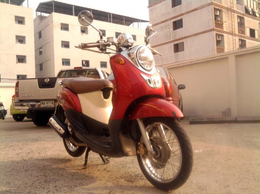 ขออนุญาติขาย Yamaha Fino 115 cc. มือเดียว สีแดงขาว