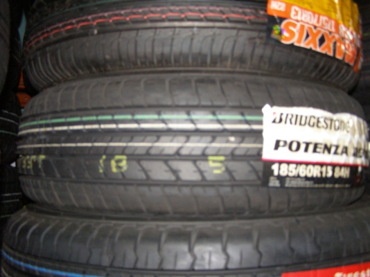 ยาง 185 60 15 BRIDGESTONE POTENZA RE 080 ราคาเส้นละ 2,350.- ครับ ยางใหม่ ...