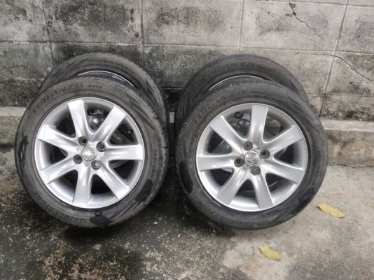 ล้อแม็กแถมยางToyota Altis ขอบ15, 4รู100, ลาย7ก้าน ถูกๆ3,700
