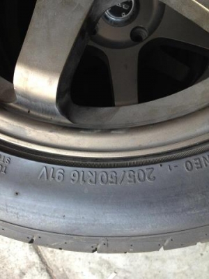 ขายล้อTE37  ขอบ16 4/114 พร้อมยางNITTO NEOGEN 205-50-16 ถูกๆ