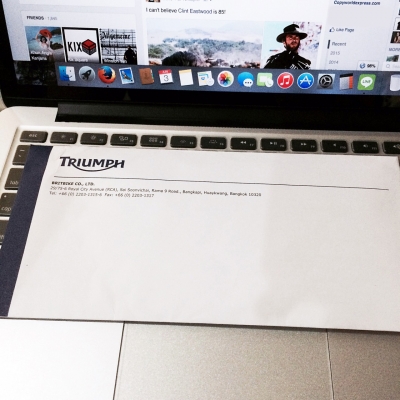 ขายใบจองรถ ไทรอัมพ์ สตรีท ทริปเปิ้ล อาร์ 675 ซีซี เงือนไข Motor-Expo รถศูนย์ RCA รับรถเดือน กรกฎาคม 2558