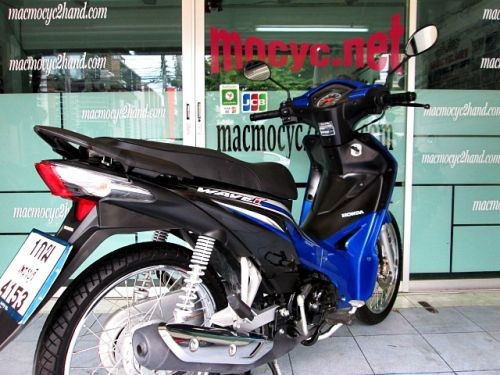 wawe 110 i สีน้ำเงิน ตัวใหม่ ลายปี 57 รถเดือน ม ค. ปี 58 ไมล์น้อย 1 พันโลเท่านั้น แถม 3 รายการ 30900