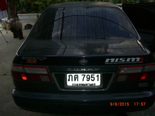 NISSAN SUNNY SALOON น้ำมัน+NGV ปี 2000 สภาพดีมากตรวจเช็คมีใบรับประกัน NISSAN SUNNY SALOON น้ำมัน+NGV ปี 2000 สภาพดีมากตรวจเช็คมีใบรับประกัน