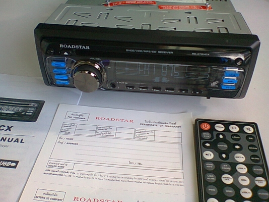 เครื่องเล่น ROADSTAR VCD USB SD MP3 CD