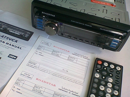 เครื่องเล่น ROADSTAR VCD USB SD MP3 CD เครื่องเล่น ROADSTAR VCD USB SD MP3 CD