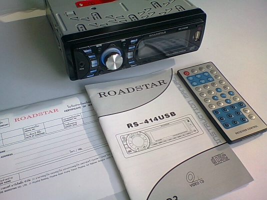 เครื่องเล่น ROADSTAR VCD USB SD MP3 CD