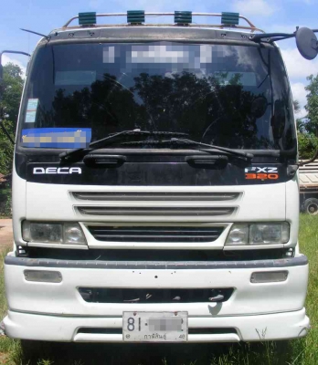 **2,250,000 บ.ต่อรอง/// 10ล้อพ่วงดั้มสามมิตร DECA-320 EURO-2 **ขาย ISUZU DECA 320 MAXLOAD 22ล้อพ่วง แม่+ลูกดั้มเหล็ก สามมิตรลอนเฉียง ISUZU DECA FXZ23NZH2 4 6SD1-TC 320แรง EURO-2 ปี50 (แม็กซ์โหลด) เครื่องเดิม เกียร์เดิม เครื่องดี แน่นดี แรง เกียร์ดี เข้าง่