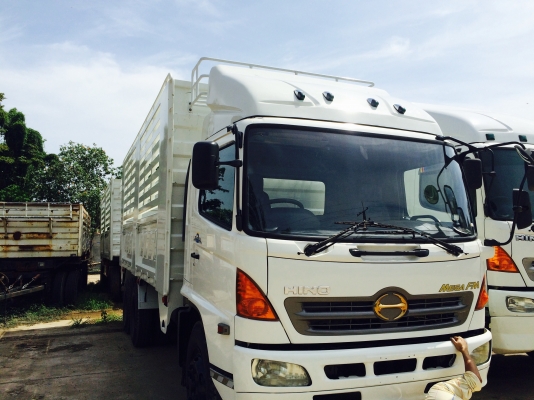 HINO MEGA 260 hp กระบะเหล็กไม่ดั้มพ์. แม่ลูกๆ2คาน