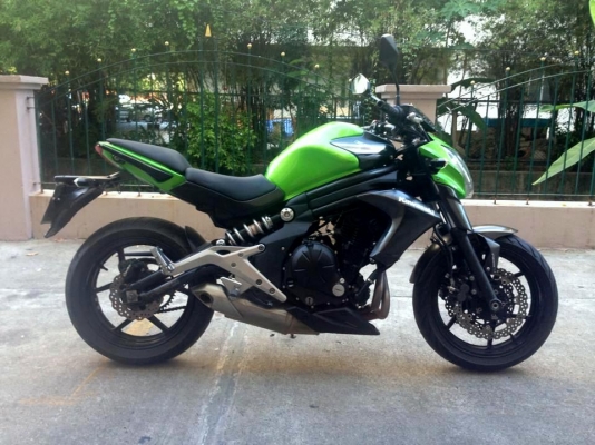 ***39,000*** ขาย KAwasaki ER6N ปี2013 สีเขียว ABs